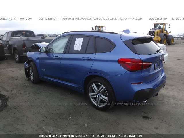 WBXHU7C30J5H44780 - 2018 BMW X1 SDRIVE28I BLUE photo 3