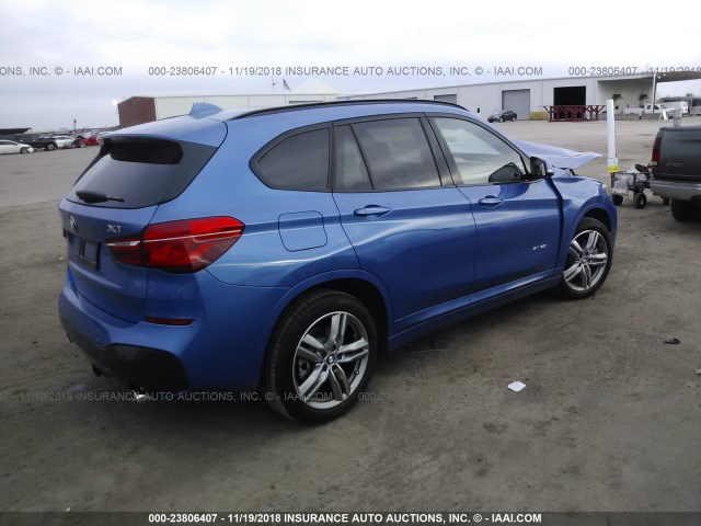 WBXHU7C30J5H44780 - 2018 BMW X1 SDRIVE28I BLUE photo 4
