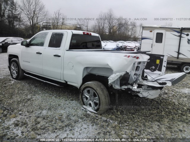 1GCVKPEH9HZ295730 - 2017 CHEVROLET SILVERADO K1500 CUSTOM WHITE photo 3