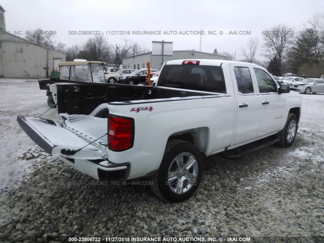 1GCVKPEH9HZ295730 - 2017 CHEVROLET SILVERADO K1500 CUSTOM WHITE photo 4