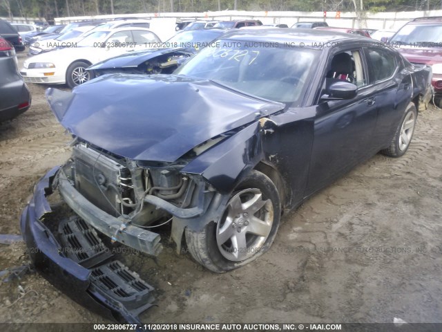 2B3KA43H37H708717 - 2007 DODGE CHARGER SE/SXT BLACK photo 2