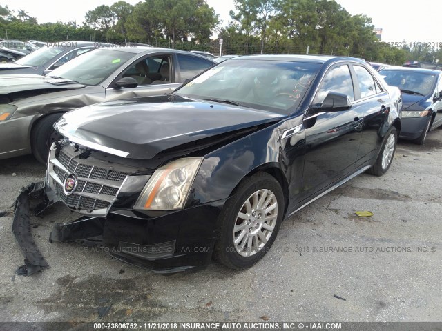 1G6DE5EY9B0164707 - 2011 CADILLAC CTS LUXURY COLLECTION BLACK photo 2