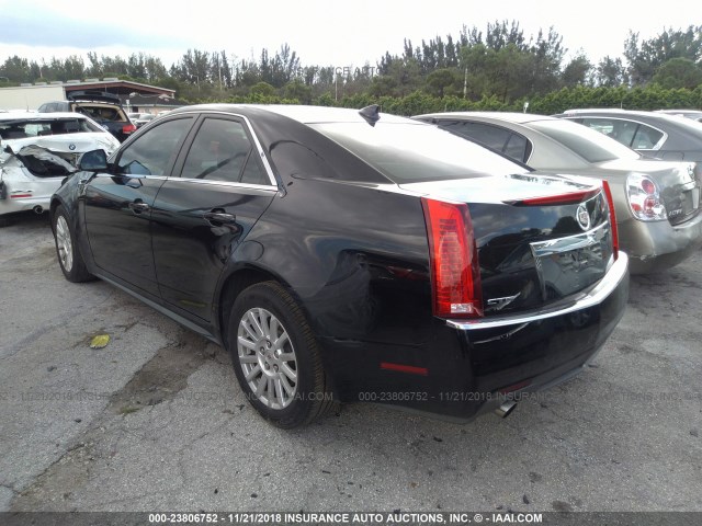 1G6DE5EY9B0164707 - 2011 CADILLAC CTS LUXURY COLLECTION BLACK photo 3