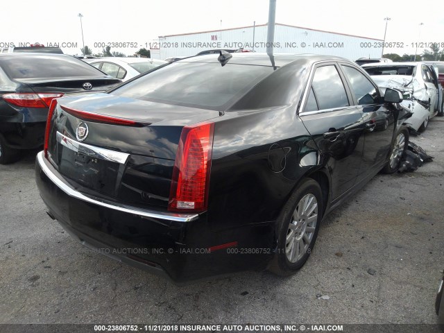 1G6DE5EY9B0164707 - 2011 CADILLAC CTS LUXURY COLLECTION BLACK photo 4
