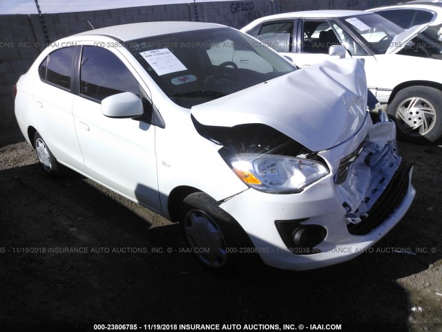 ML32F3FJ0HHF10716 - 2017 MITSUBISHI MIRAGE G4 ES WHITE photo 1