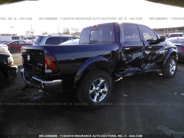 3C6RR7LT0FG598792 - 2015 RAM 1500 SLT BLUE photo 4