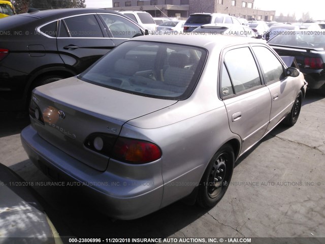 2T1BR12E01C475295 - 2001 TOYOTA COROLLA CE/LE/S GOLD photo 4