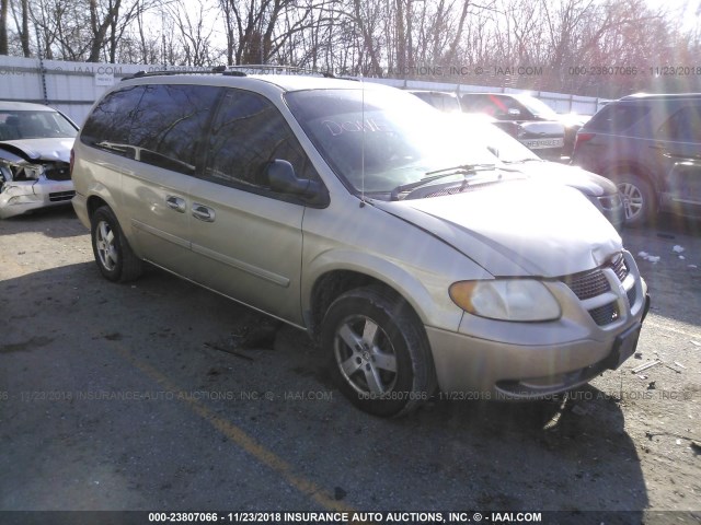 2D4GP44L15R320417 - 2005 DODGE GRAND CARAVAN SXT TAN photo 1