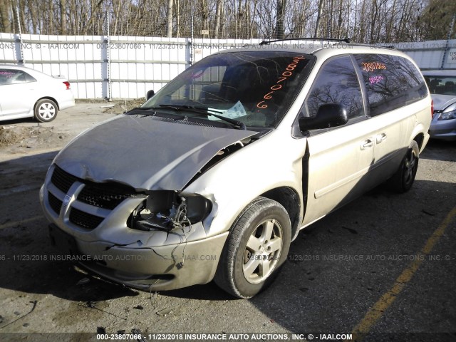 2D4GP44L15R320417 - 2005 DODGE GRAND CARAVAN SXT TAN photo 2