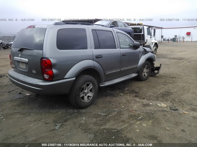 1D4HD58D75F532123 - 2005 DODGE DURANGO LIMITED GRAY photo 4