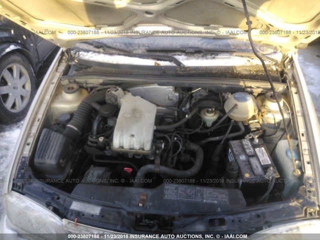 3VWFA81H6VM094445 - 1997 VOLKSWAGEN GOLF GL GOLD photo 10