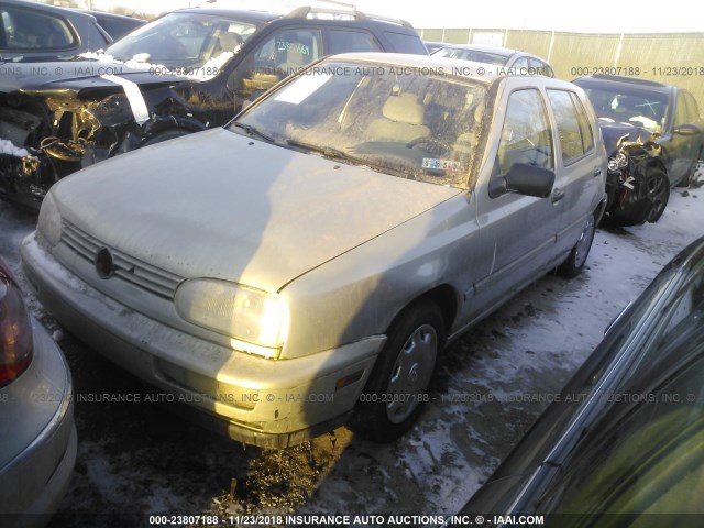 3VWFA81H6VM094445 - 1997 VOLKSWAGEN GOLF GL GOLD photo 2