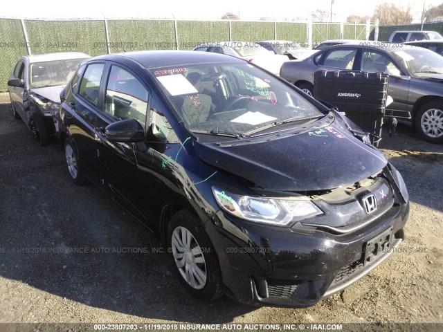 JHMGK5H59GX020897 - 2016 HONDA FIT LX BLACK photo 1