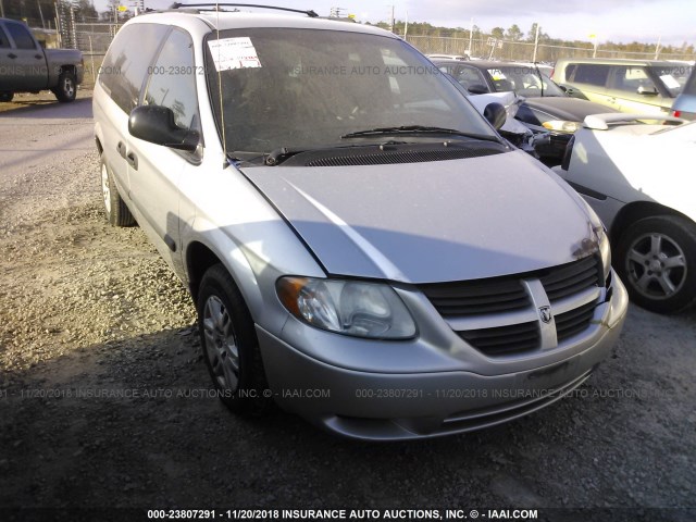 1D4GP24R35B124275 - 2005 DODGE GRAND CARAVAN SE SILVER photo 1