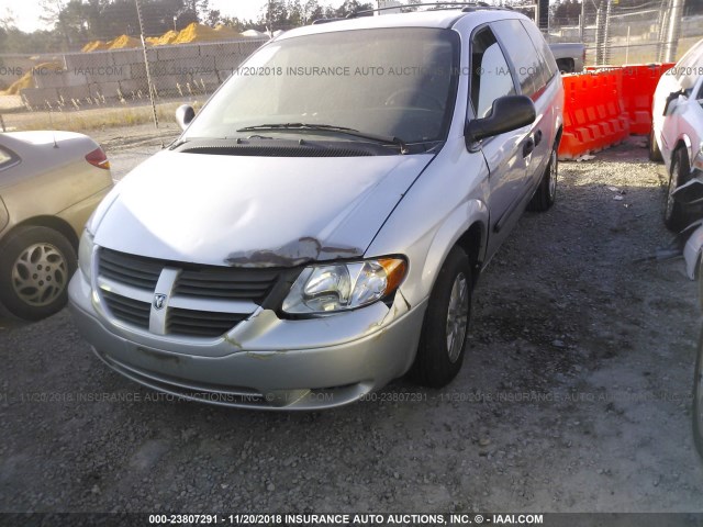 1D4GP24R35B124275 - 2005 DODGE GRAND CARAVAN SE SILVER photo 2