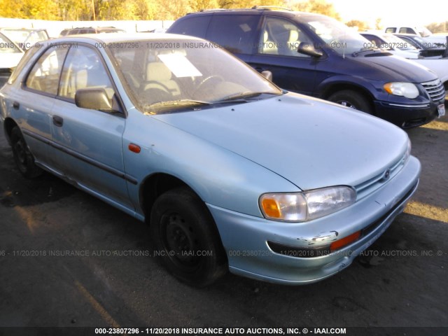 JF1GF2443PK807462 - 1993 SUBARU IMPREZA L PLUS Light Blue photo 1