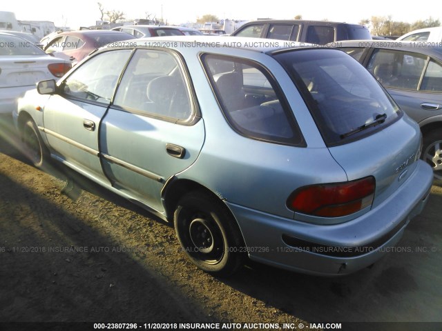 JF1GF2443PK807462 - 1993 SUBARU IMPREZA L PLUS Light Blue photo 3