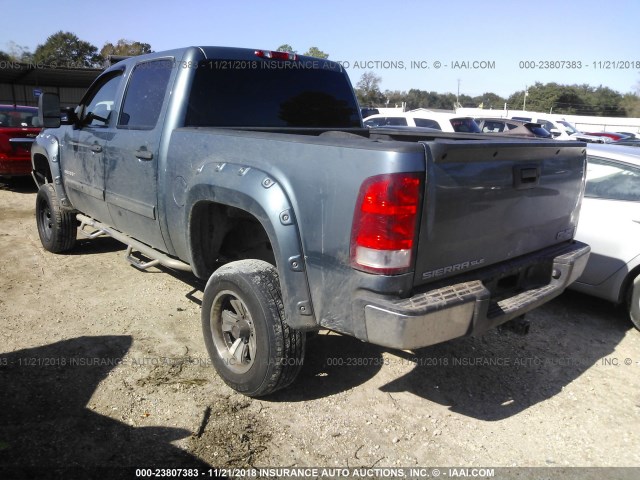 3GTP2VE77DG111576 - 2013 GMC SIERRA K1500 SLE TEAL photo 3