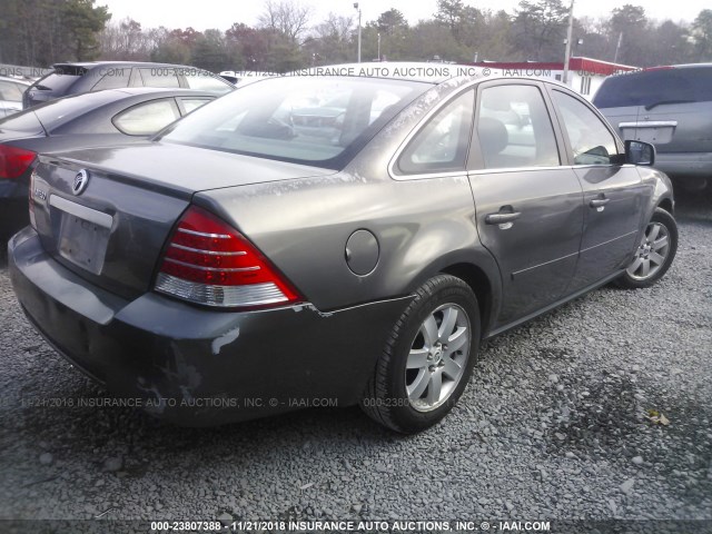 1MEHM40136G606057 - 2006 MERCURY MONTEGO LUXURY GRAY photo 4