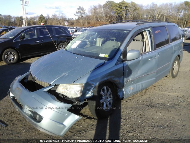 2A8HR54169R565227 - 2009 CHRYSLER TOWN & COUNTRY TOURING TURQUOISE photo 2