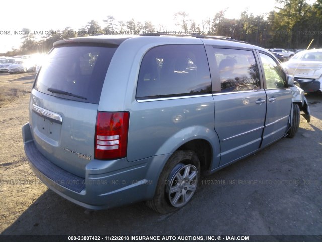 2A8HR54169R565227 - 2009 CHRYSLER TOWN & COUNTRY TOURING TURQUOISE photo 4