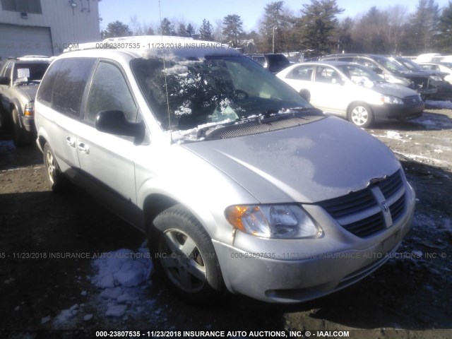 1D4GP45R06B571223 - 2006 DODGE CARAVAN SXT SILVER photo 1