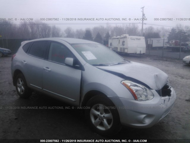 JN8AS5MV8DW610110 - 2013 NISSAN ROGUE S/SV SILVER photo 1