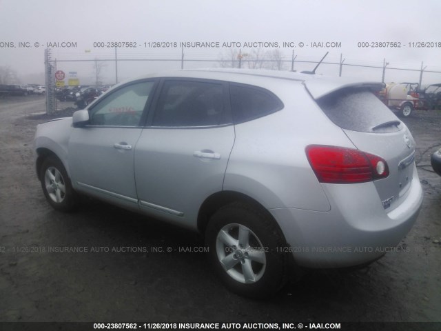 JN8AS5MV8DW610110 - 2013 NISSAN ROGUE S/SV SILVER photo 3