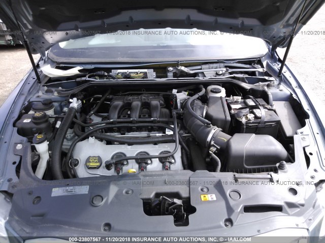 1FAHP2EW5AG143418 - 2010 FORD TAURUS SEL GRAY photo 10