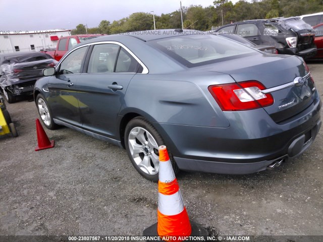 1FAHP2EW5AG143418 - 2010 FORD TAURUS SEL GRAY photo 3