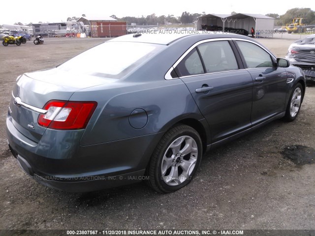 1FAHP2EW5AG143418 - 2010 FORD TAURUS SEL GRAY photo 4