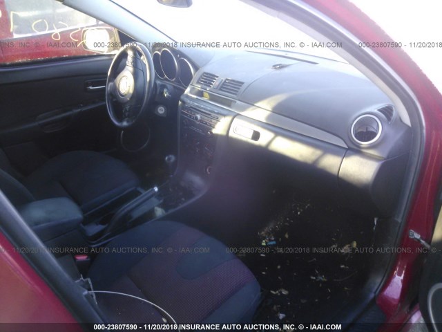 JM1BK323461480302 - 2006 MAZDA 3 S RED photo 5