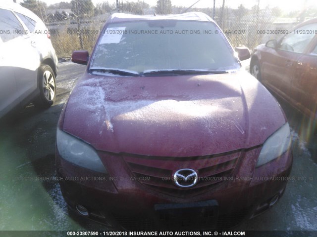 JM1BK323461480302 - 2006 MAZDA 3 S RED photo 6