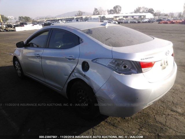 5NPDH4AE4BH012816 - 2011 HYUNDAI ELANTRA GLS/LIMITED SILVER photo 3