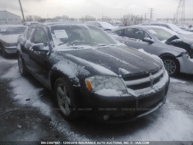 1B3LC56R78N686304 - 2008 DODGE AVENGER SXT BLACK photo 1