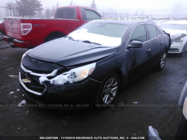 1G11C5SL1EF109726 - 2014 CHEVROLET MALIBU 1LT GRAY photo 2