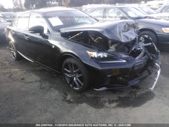 JTHCF1D24F5017889 - 2015 LEXUS IS 250 BLACK photo 1