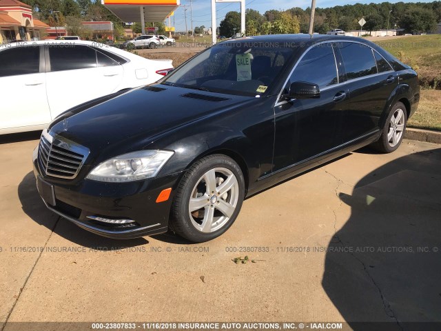 WDDNG9EB2DA494853 - 2013 MERCEDES-BENZ S 550 4MATIC BLACK photo 2