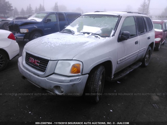 1GKDT13S042363182 - 2004 GMC ENVOY SILVER photo 2