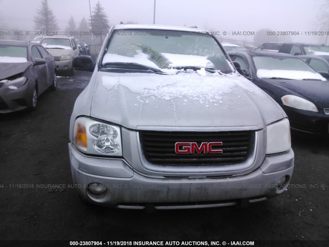 1GKDT13S042363182 - 2004 GMC ENVOY SILVER photo 6