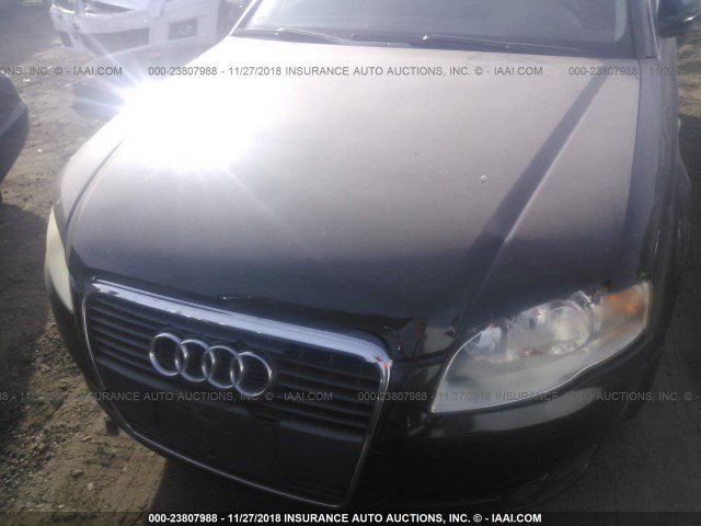 WAUAF78EX6A211542 - 2006 AUDI A4 2/TURBO BLACK photo 6