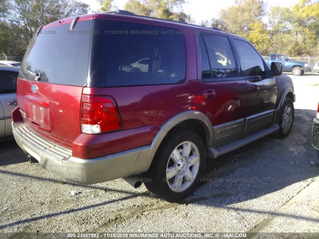 1FMFU17L94LA34393 - 2004 FORD EXPEDITION EDDIE BAUER MAROON photo 4