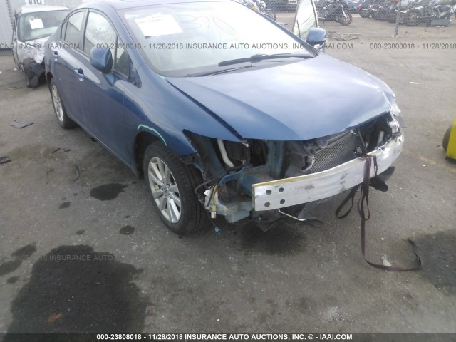 19XFB2F95CE017183 - 2012 HONDA CIVIC EXL BLUE photo 6