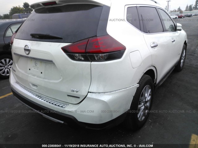 5N1ET2MT0JC848601 - 2018 NISSAN ROGUE SV HYBRID/SL HYBRID WHITE photo 4