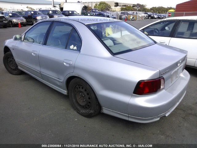 4A3AA46H22E003183 - 2002 MITSUBISHI GALANT ES/LS/GTZ SILVER photo 3