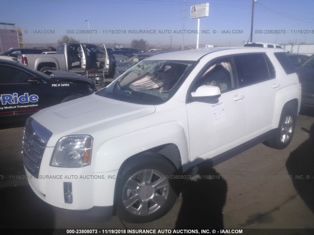 2GKALMEK1C6111153 - 2012 GMC TERRAIN SLE WHITE photo 2