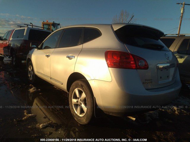 JN8AS5MV1CW360045 - 2012 NISSAN ROGUE S/SV SILVER photo 3