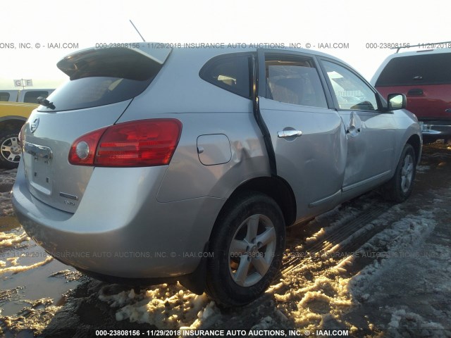 JN8AS5MV1CW360045 - 2012 NISSAN ROGUE S/SV SILVER photo 4