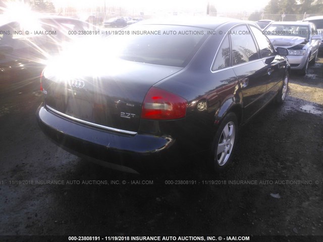 WAUED54B21N087906 - 2001 AUDI A6 2.7T QUATTRO BLUE photo 4