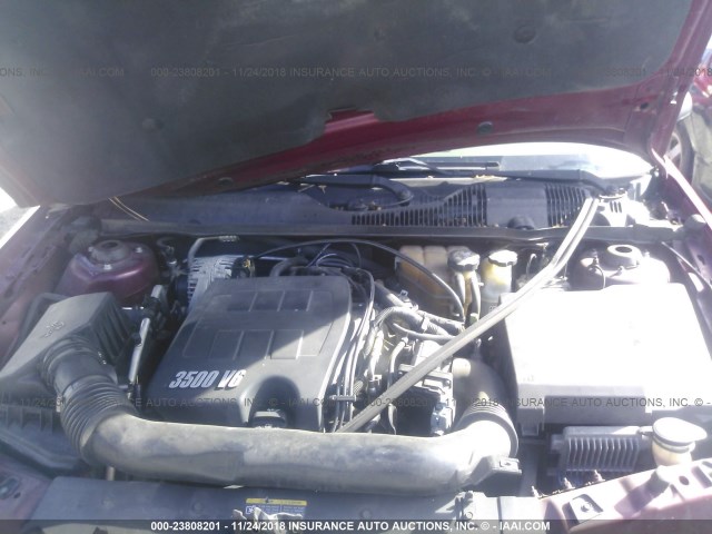 1G1ZT54825F210494 - 2005 CHEVROLET MALIBU LS 红色 照片 10